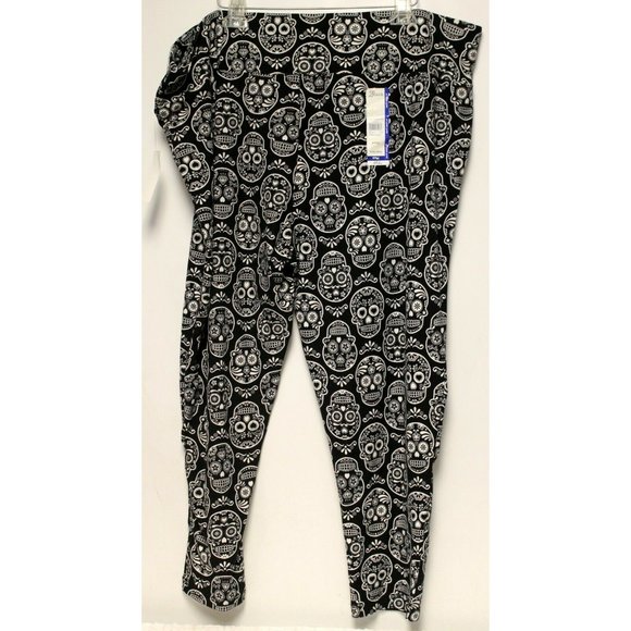 Nwt Terra Sky Black Skull Leggings 